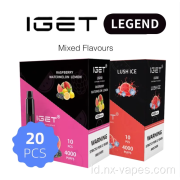 IGET Legend King Disposable Vape Device Lush Ice